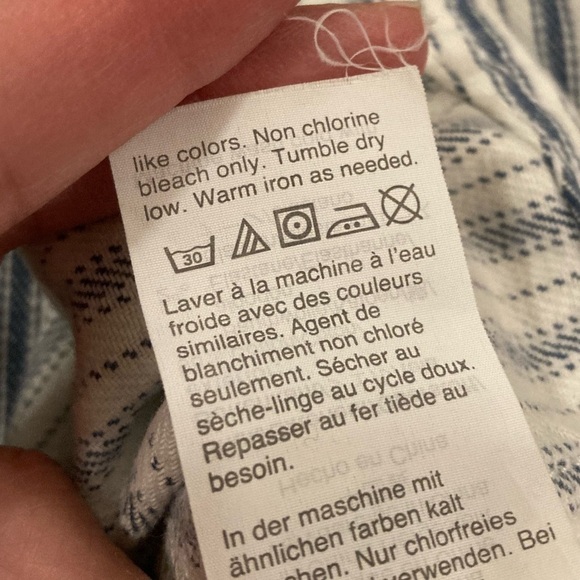 Madewell Emmett Wide-Leg Crop Pants in Stripe Button-Front Edition Moe Stripe 27 - Picture 15 of 16